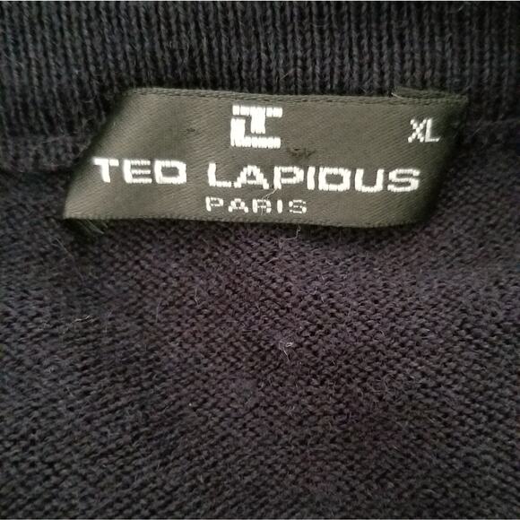 Vintage Ted Lapidus Men's XL Sweater Merino Wool - Picture 5 of 6